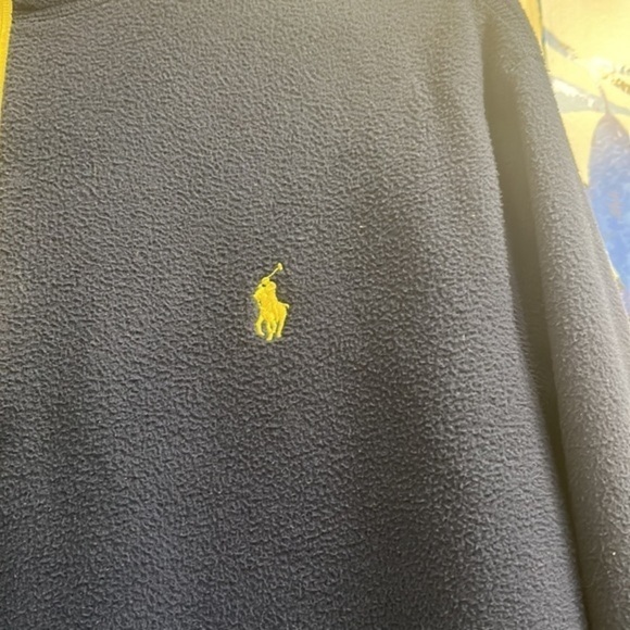 Men’s Blue Polo Ralph Lauren Performance Fleece 3/4 Zip Up Pullover Size Large - Picture 3 of 6
